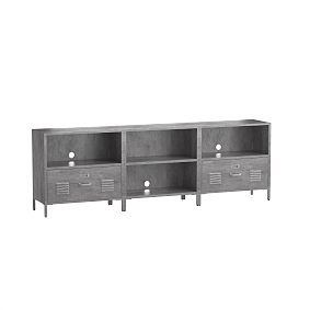 Locker Wall System, Triple Set (2 1-Drawer, 2-Cubby and 3 Bases)