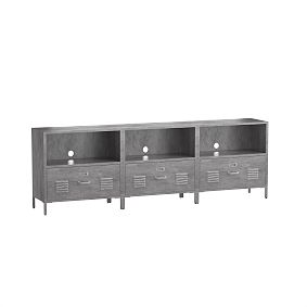 Locker Wall System, Triple Set (3 1-Drawer and 3 Bases)