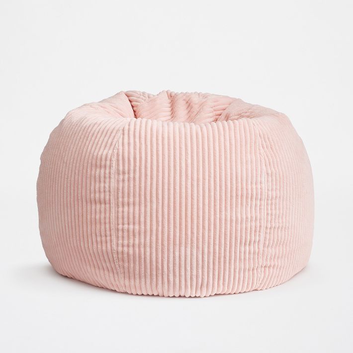 Chamois Blush Bean Bag Chair Slipcover Only