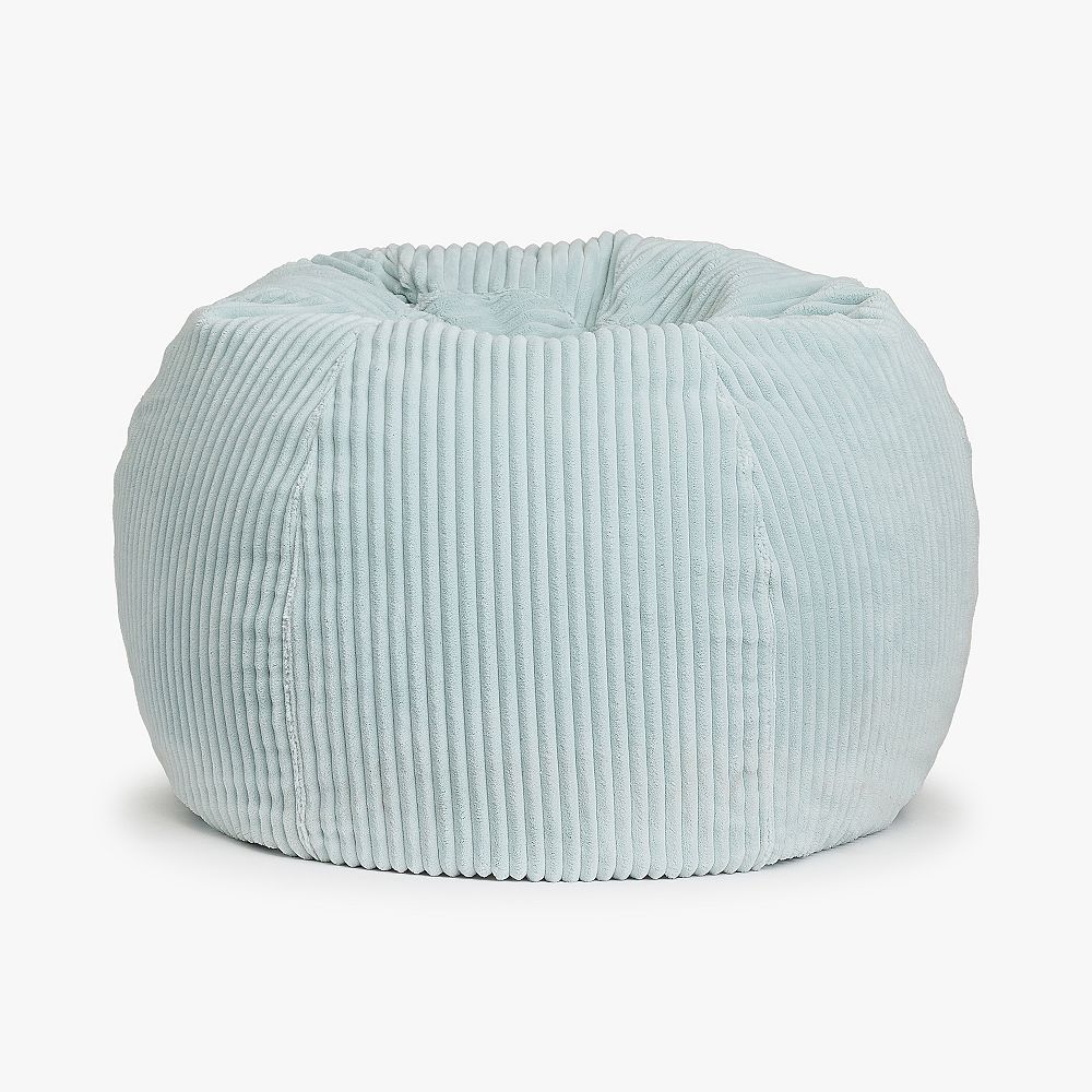 Chamois Porcelain Blue Bean Bag Chair