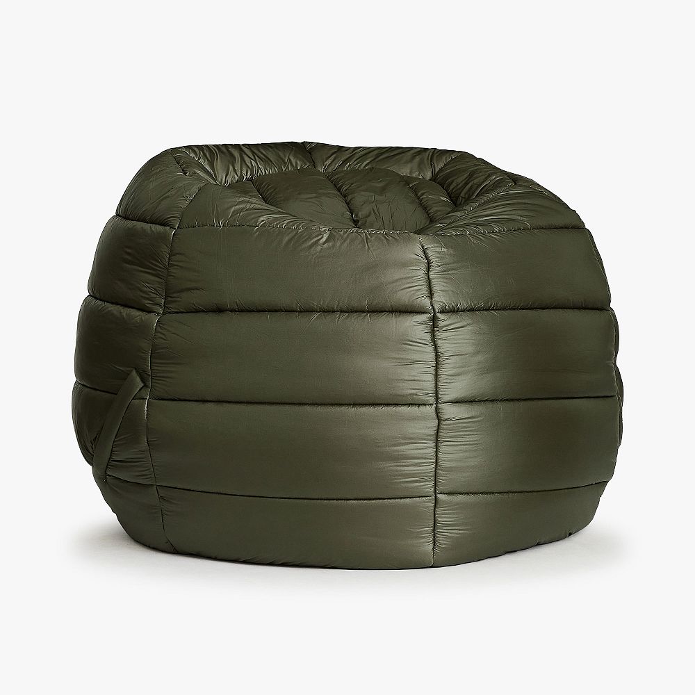 Forest Green Puffer Bean Bag Chair