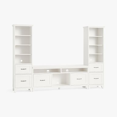 Hampton Media Tower with Drawers (100")