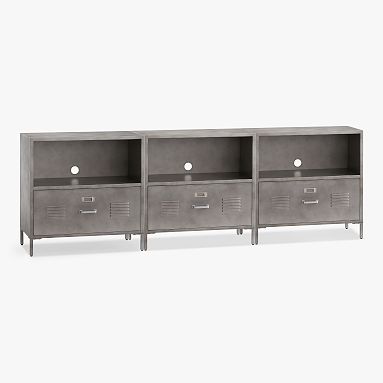Locker 1-Drawer Bookcase, Set of 3 (90&quot;)