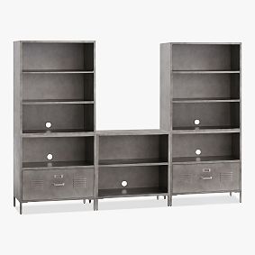 Locker Mixed Cubby &amp; 2-Drawer Tower Set (90&quot;)