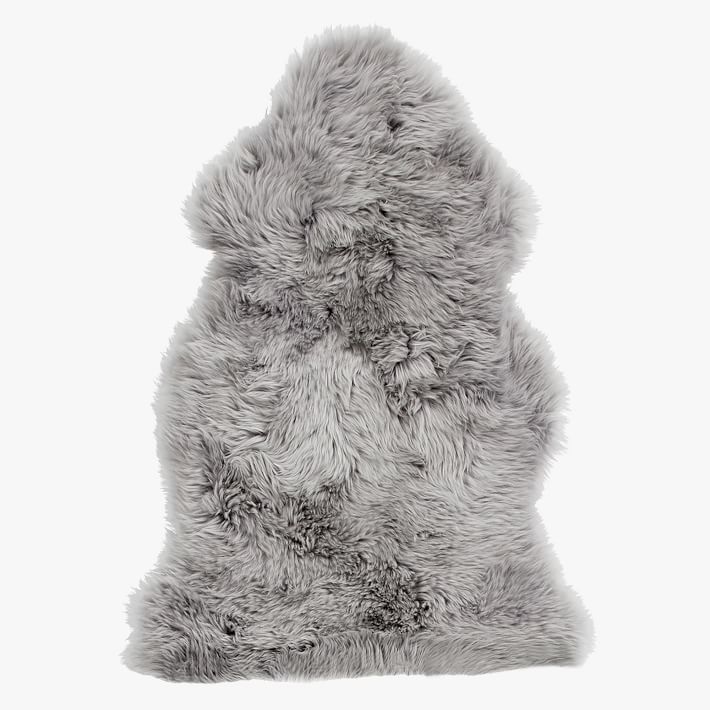 Supersoft Shearling Rug - Light Gray