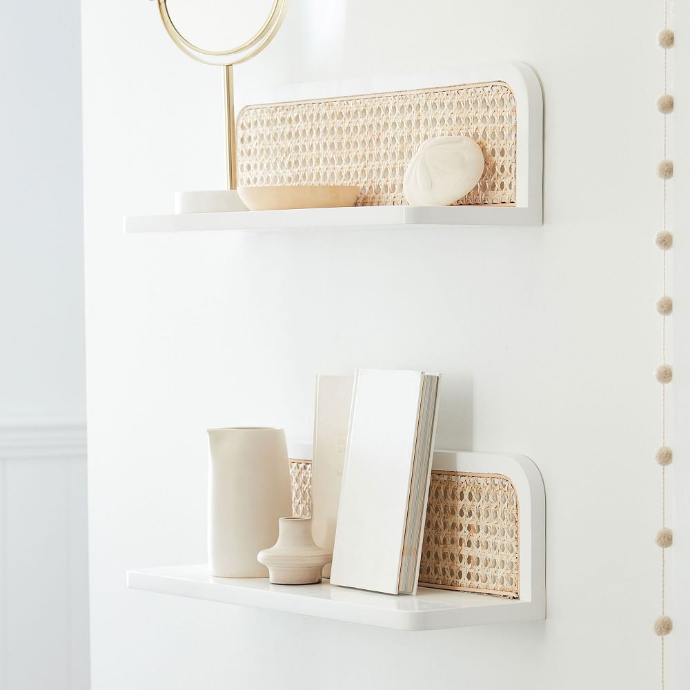 White Cane Shelf