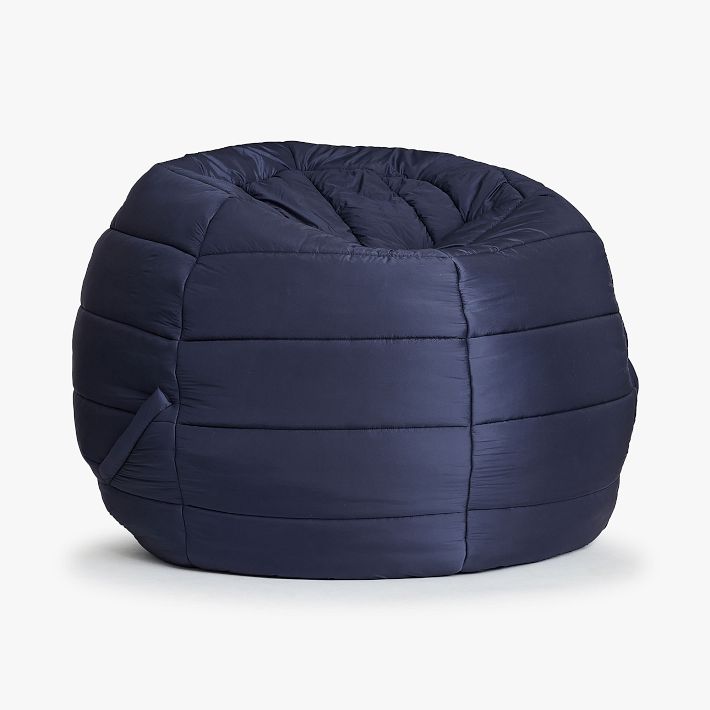 Navy Puffer Bean Bag Chair
