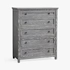 Beadboard Simply White 5-Drawer Tall Dresser