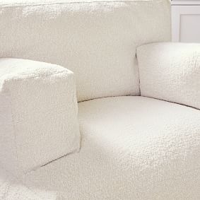 Chunky Boucle Ivory Eco Lounger