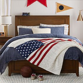 Americana Cable Knit Throw Blanket