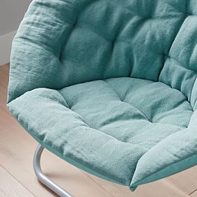 Jute Cotton Blend Dusty Turquoise Hang-A-Round Chair