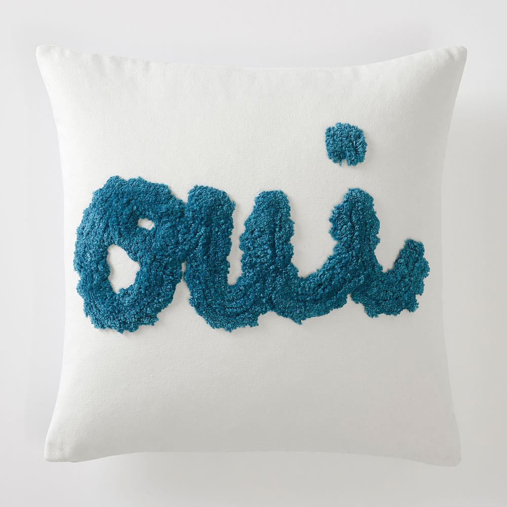west elm x pbdorm Tufted Oui Pillow Cover