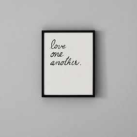 Minted&#174; Love one, Love all Framed Art by Maja Cunningham