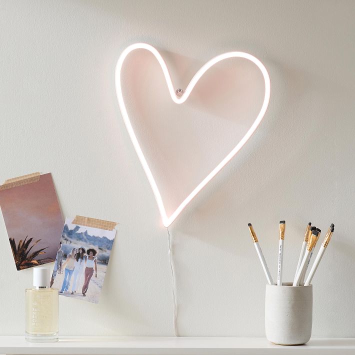 Mini Heart Neon Wall Light