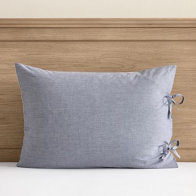Chambray Standard Sham, Navy
