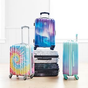 Rainbow Tie Dye Channeled Hard-Sided 22&quot; Spinner Luggage
