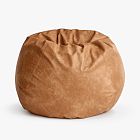 Faux Leather Caramel Bean Bag Chair
