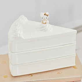 Hello Kitty&#174; Cake Ceramic Tiered Jewelry Box