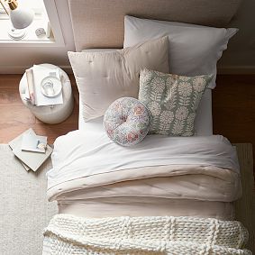 Round Floral Pillow