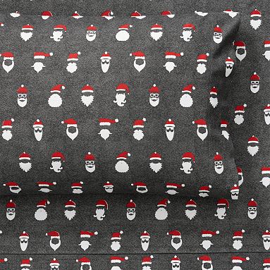 Cool Santa Organic Flannel Sheet Set