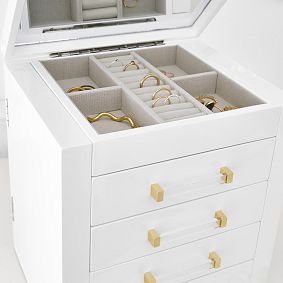 Elle Lacquer Jewellery Box Tower