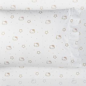 Hello Kitty&#174; Metallic Star Sheet Set