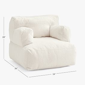 Chunky Boucle Ivory Eco Lounger