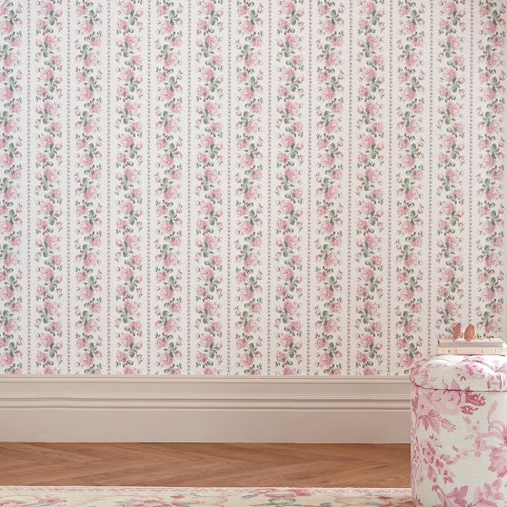 LoveShackFancy Pink Floral Wallpaper