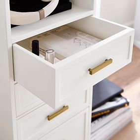 Glam Charging Storage Tower with AC Plug and USB A/C (33&quot;)