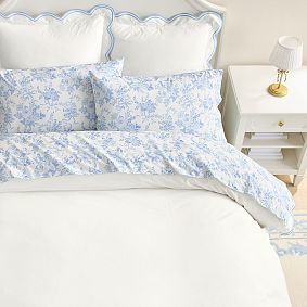LoveShackFancy Embroidered Scallop Euro Pillow Cover