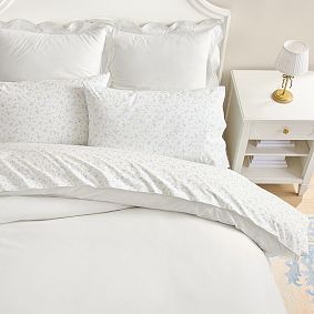 LoveShackFancy Embroidered Scallop Euro Pillow Cover