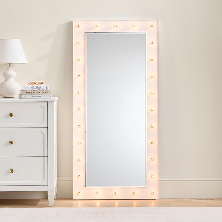 Marquee Floor Length Light Mirror (28&quot;x59&quot;)
