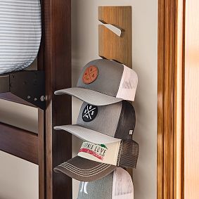 No Nails Vertical Hat Rack (24&quot;)