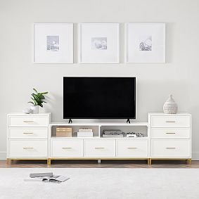 Blaire Media Console with Drawers (110&quot;)