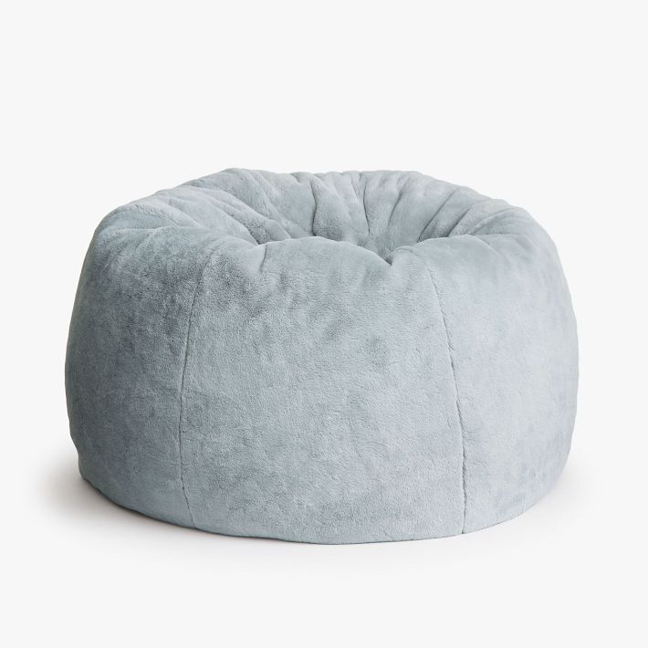 Faux Fur Quarry Bean Bag Chair Slipcover Only