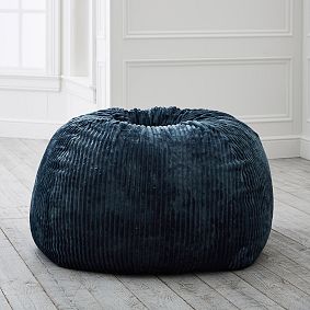 Midnight Chamois Bean Bag Chair