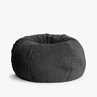 Sherpa Charcoal Bean Bag Chair