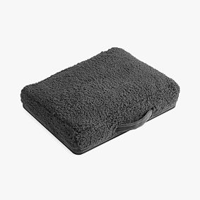 Simple Cozy Sherpa Charcoal Lapdesk