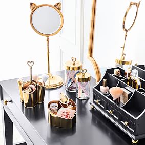 Emily &amp; Meritt Gold Makeup Organizer Cstandard-parcel