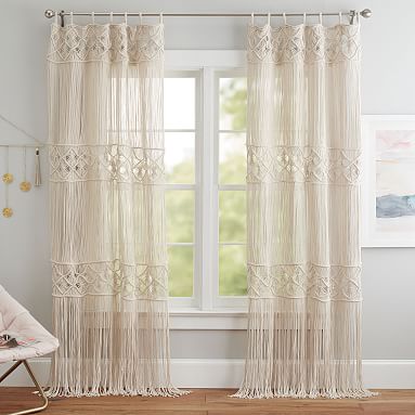 Macramé Decorative Panel - Ivory