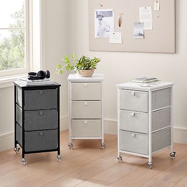 Rolling 3-Drawer Cart