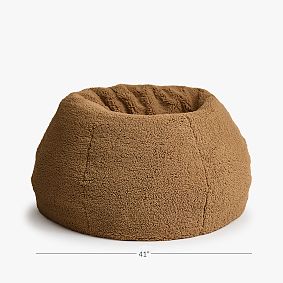 Teddy Bear Faux Fur Bean Bag Chair Slipcover Only
