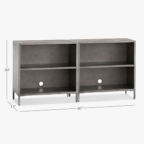 Locker 2-Cubby Bookcase, Set of 2 (60&quot;)