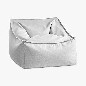 Flannel Light Grey Modern Lounger