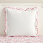LoveShackFancy Embroidered Scallop Euro Pillow Cover