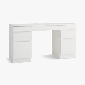 Bowen Storage Desk, Simply White