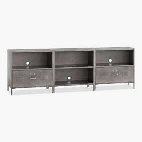 Locker Cubby &amp; 2-Drawer Bookcase Set (90&quot;)