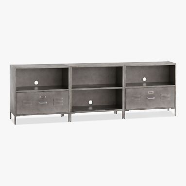 Locker Cubby &amp; 2-Drawer Bookcase Set (90&quot;)