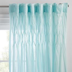 Smocked Pleated Sheer Curtain