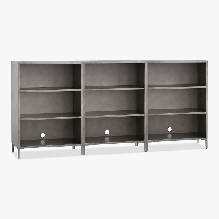 Locker 3-Cubby Bookcase, Set of 3 (90&quot;)